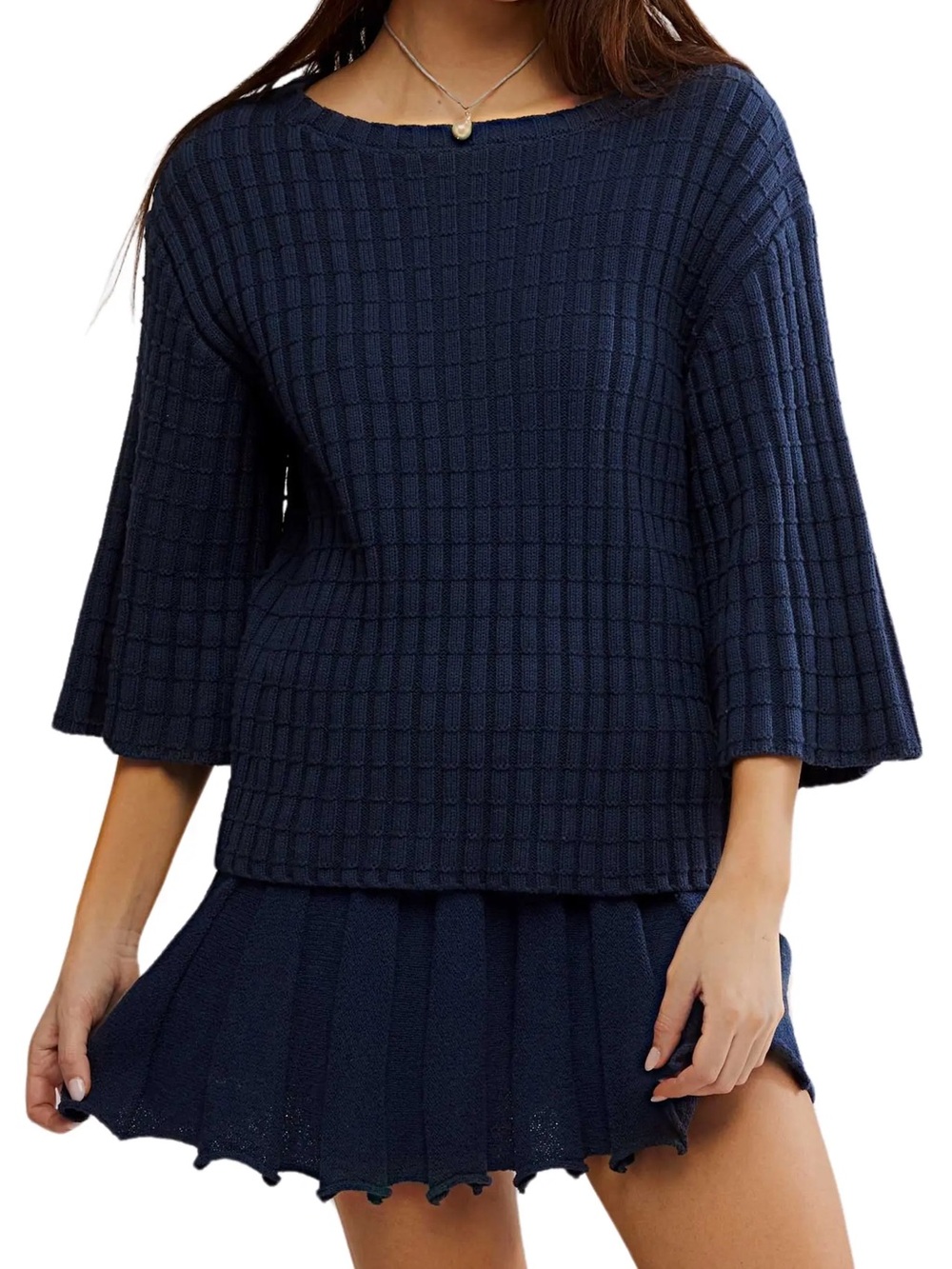 Free People Kenzie Sweater & Skirt Set